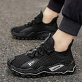 Men's shoes 2026 summer lightweight breathable mesh hollow-out sneakers athletic casual men's running shoes trendy lightweight shoes