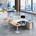 Saint li staff office desk 3/46 seater minimalist modern desk and chair creative partition employee desk workstation office furniture
