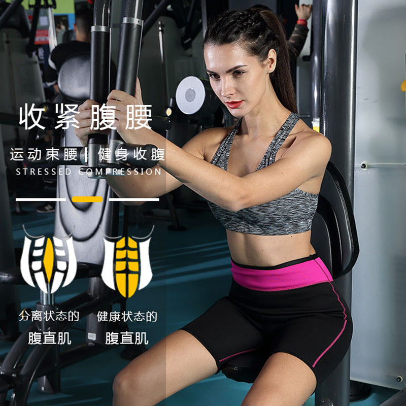 [thickened] gym sweat yoga pants neoprene butt lifting heating sauna sports three-quarter body shaping pants