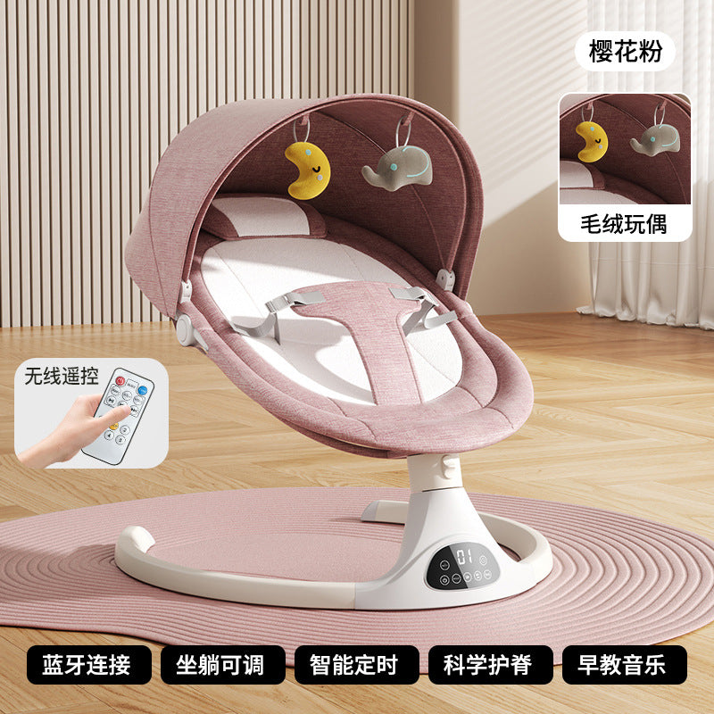 Baby electric rocking chair baby coaxing artifact baby soothing electric cradle newborn baby coaxing rocking chair recliner crib