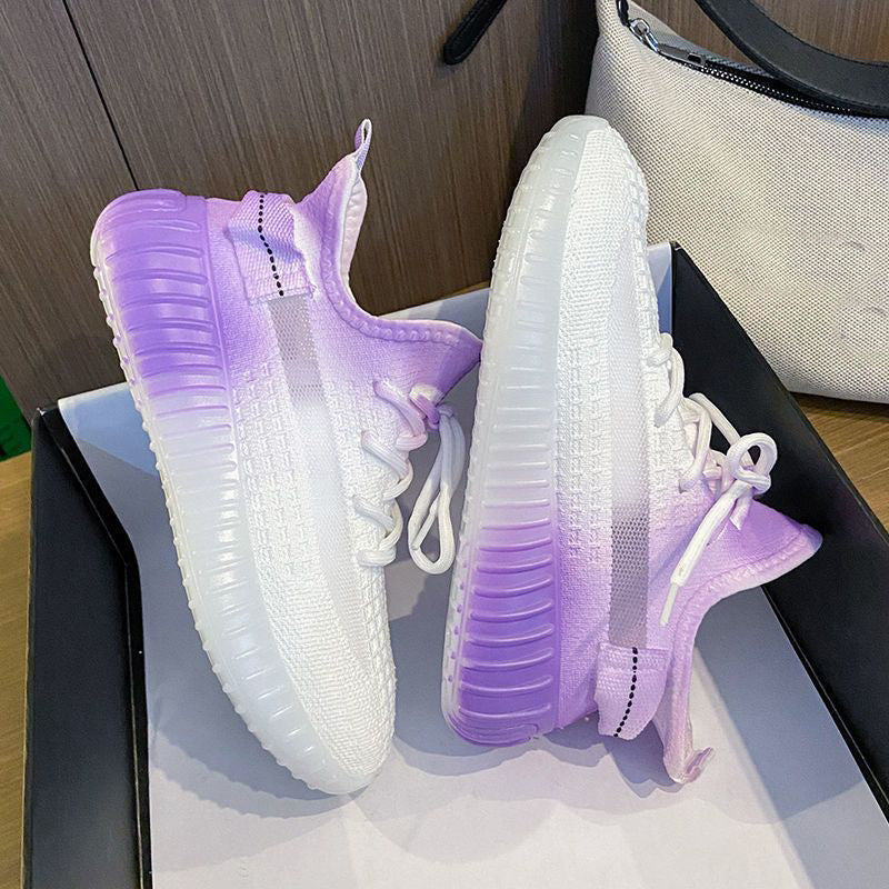 New women's yeezy-style sneakers: trendy korean design, lightweight, breathable mesh, perfect for running and everyday wear