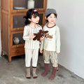 New children's home wear set: boneless, class a, pure cotton loungewear for baby boys and girls - autumn collection