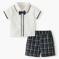 Kindergarten summer uniforms - british academy style children's school uniform set - elementary school class uniforms - summer graduation photo outfit