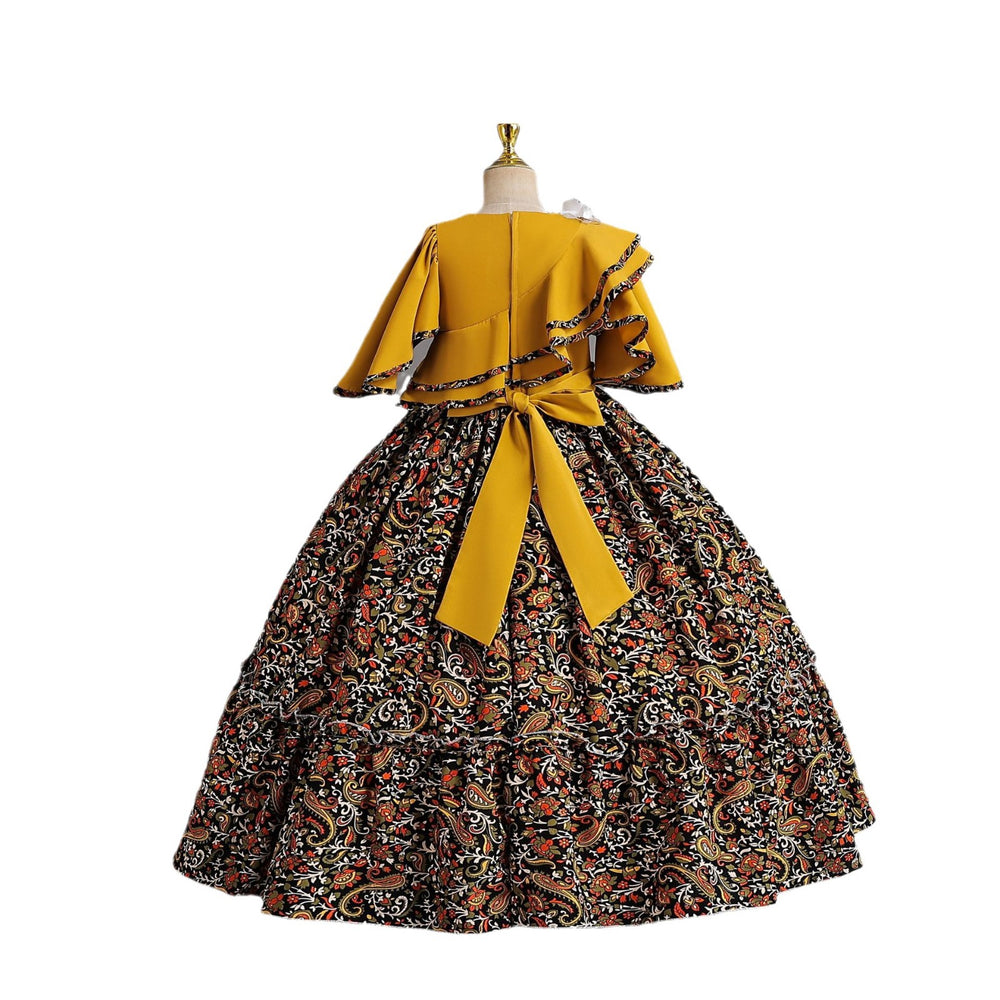 Ready-to-ship wholesale children's formal dresses, featuring traditional chinese style chiffon princess gowns, perfect for flower girls, christmas parties, and everyday wear. girl dress