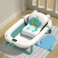 Tc temperature sensing model-dark green+dinosaur bath mat+t-shaped bath net