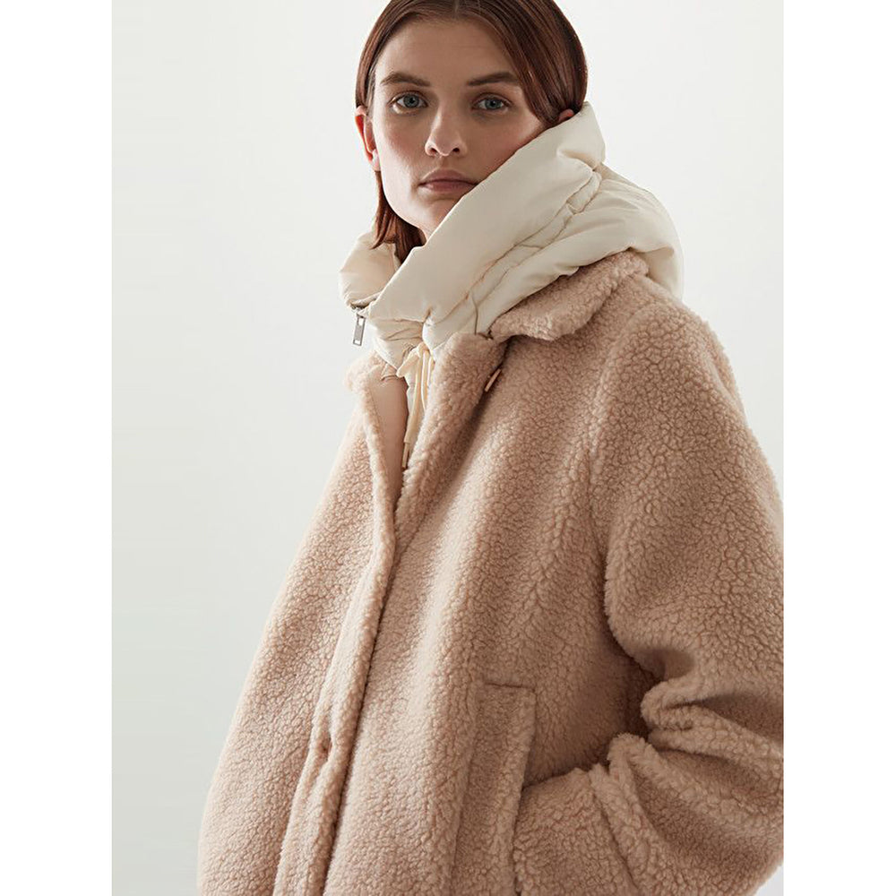 fall/winter european and american style women's fashion versatile clothing accessories hooded false collar vest