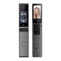 exclusive ai multi-language dual-screen smart door lock tuya app face recognition high-definition doorbell villa security