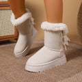 Thick soleheattech snow boots for women winternew arrivalplus sizeplatform shoesfleece-linedthickened fur mouth knee socks cotton shoes