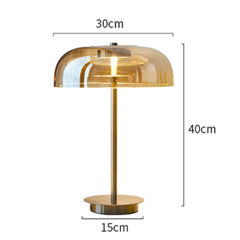Modern minimalist glass table lamp - bedroom bedside lamp - designer high-end nordic style - living room, study, decorative home & hotel lighting