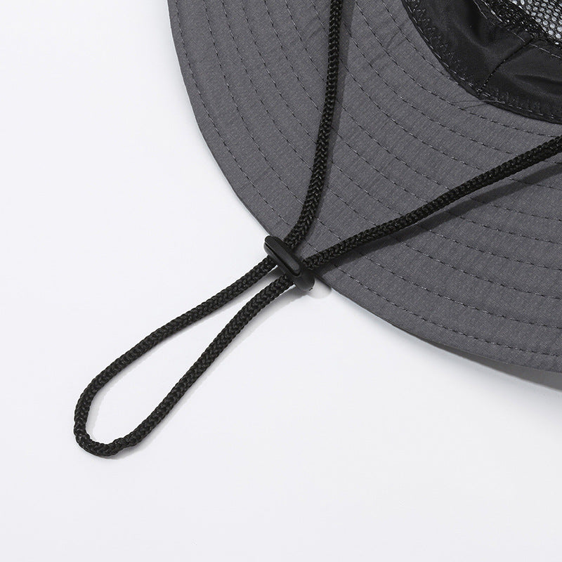 Men's bucket hat fishing outdoor visor wild camping basin hat construction site sun protection hat large brim hat