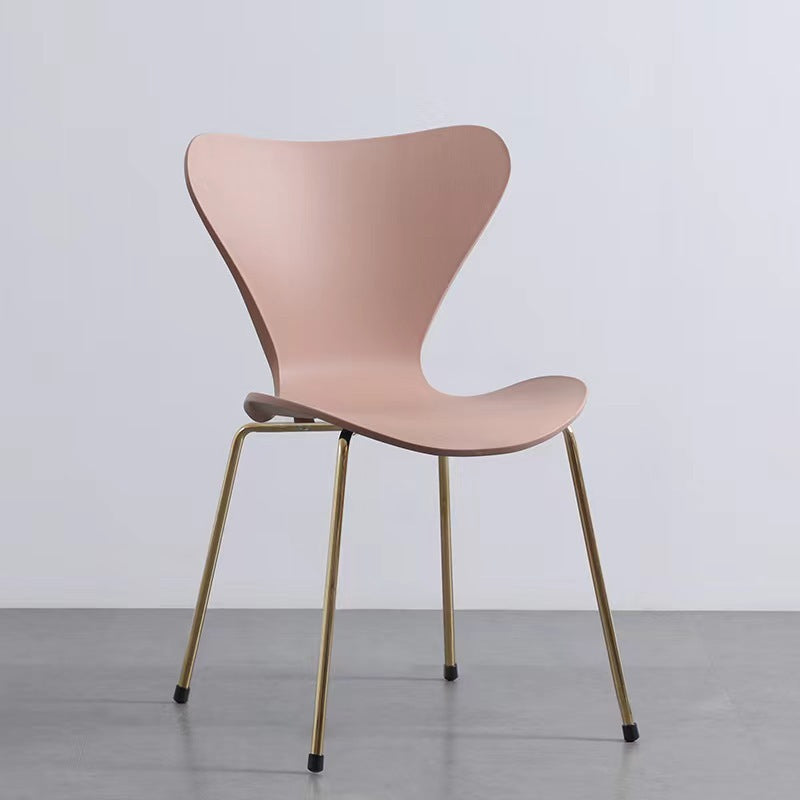 Backrest chair Modern simple casual ins Internet celebrity streamlined negotiation restaurant desk chair Home hotel dining chair