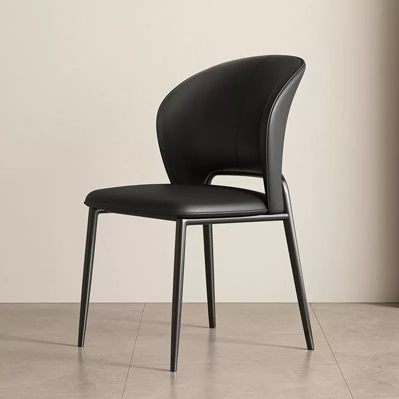 Customized dining chair Club restaurant Hotel cafe Living room Household Italian light luxury dining chair Leisure dining chair customization