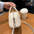 2026 bowling bag genuine leather boston bag first layer cowhide shoulder crossbody small bag k-style satchel bag women's bag