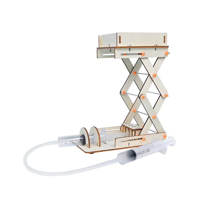 Hydraulic lifting table, classroom DIY handmade technology small production, student puzzle stem science small experiment material package