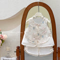 Girls' outfit : exquisite embroidered, modern chinese style, summer cool two-piece set for kids