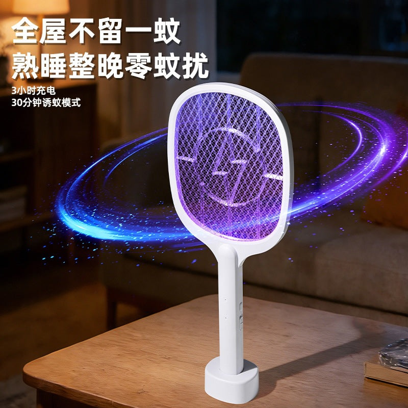 2-in-1 lightning mosquito swatter new arrival mosquito killer rechargeable mosquito swatter usb for home cross-border electric mosquito killer lamp