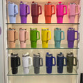 304 stainless steel thermos cup 40oz first generation car cup straw ice cup car large capacity handle cup