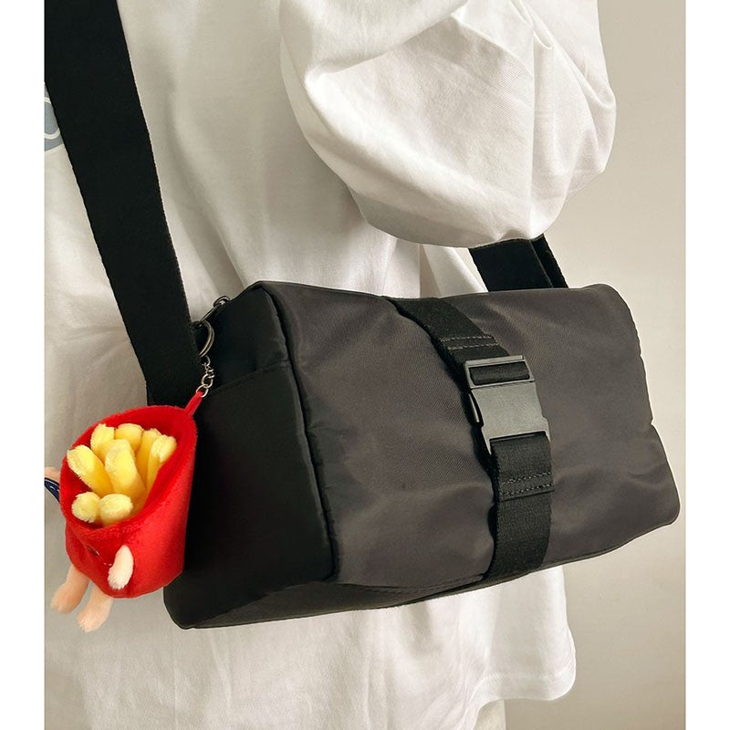 Cross-border casual nylon toast bag women's 2023 new sports style ins versatile fitness bag shoulder messenger bag