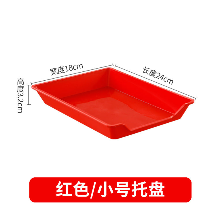 Plastic tableware colorful plastic plate malatang buffet selection plate barbecue plate skewers fragrant preparation plate tray