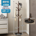 Modern minimalist light luxury marble coat rack floor standing bedroom iron art storage hat rack home hanging bag clothes rack