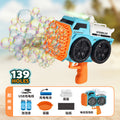 new arrival sprinkler truck luminous bubble gun handheld gatling bubble blowing machine popular fully automatic kids toys