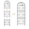Clematis pergola rose rose planting garden fence outdoor flower stand support pole iron plant climbing frame
