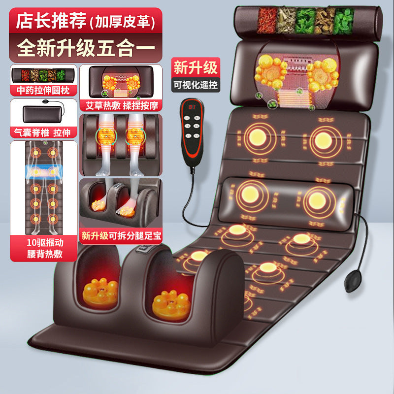 Ready-to-ship multifunctional full body massage mat - neck massager, lumbar, back, head, and neck kneading electric blanket