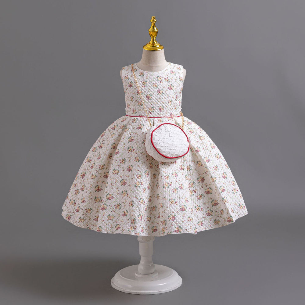 New arrival: three-piece children's formal outfit - chiffon long-sleeve princess dress for girls, perfect for birthday parties and baby showers