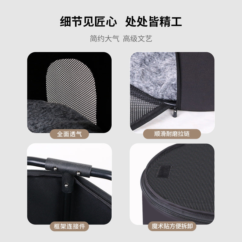 Wholesale new arrival eco-friendly eva cat house: large space, wear-resistant, scratch-proof, round dome house for cats and dogs, outdoor villa style