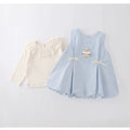 Girls' tulip dress - new summer collection: long-sleeved, sweet two-piece outfit for toddler girls, perfect for first birthday parties and summer wear