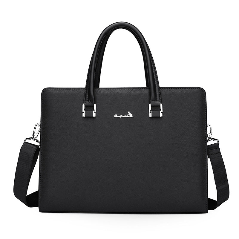 Spring new models, men's hand carry business commuting fashion high value large capacity handbag messenger bag file bag
