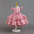 Exportin stock trailing evening dress airplane sleeve tutu princess dress girl banquet dress girl dress