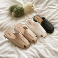 New open-toe solid color mules - summer women's fashionable half-wrap sandals - flat slippers for outdoor wear