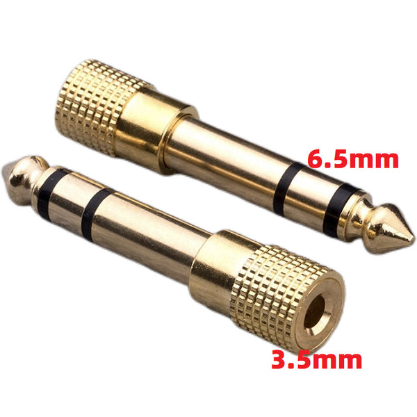 6.5 converter head 6.35 to 3.5 female audio adapter large to small plug conversion earphone microphone electronic organ