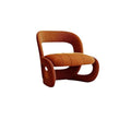 Designer single sofa chair wabi-sabi style homestay apartment leisure backrest bedroom irregular sofa solid wood minimalist