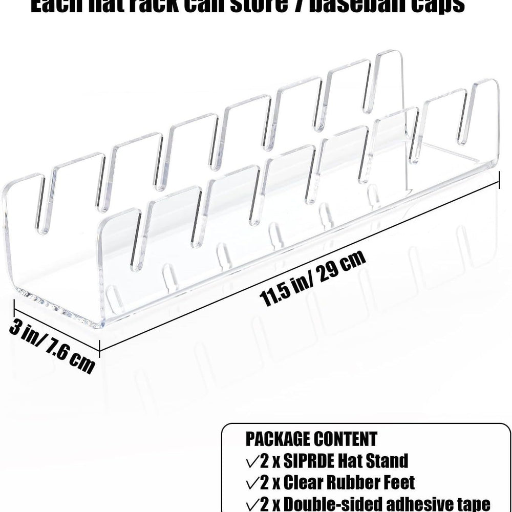 Convenient home hat rack, baseball cap organizer, clothing store baseball cap display stand, acrylic desktop storage rack