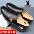 【100% genuine cowhide leather】clearance sale - grab a bargain! discontinued sizes men's leather sandals, summer anti-slip dad shoes