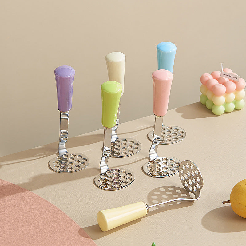 304 stainless steel baby food masher - food processor for babies and toddlers - masher, press, and puree tool - dopamine color series