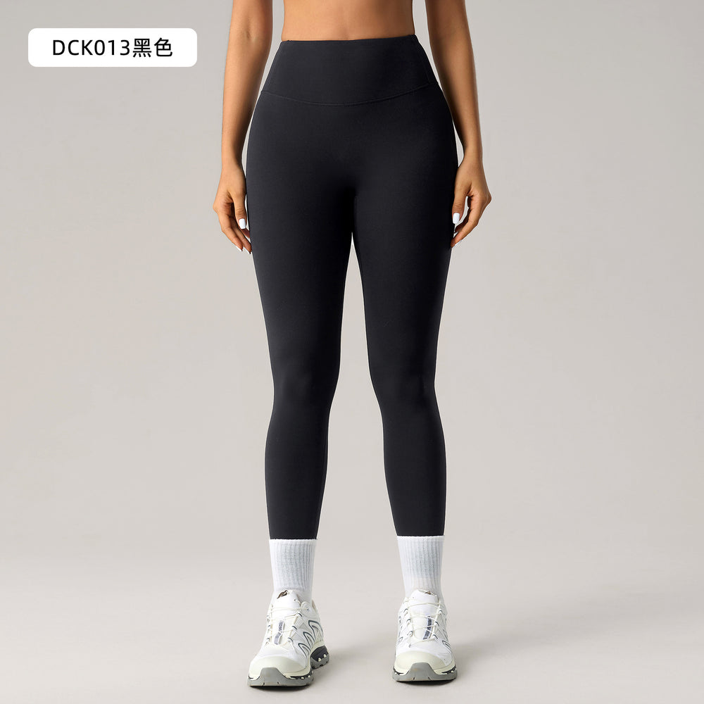European and american style women's yoga outfit set: push-up sports bra with beautiful back design, barely-there feel, high-waisted peach lift leggings, two-piece set