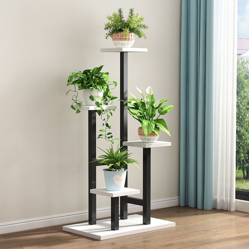 Flower shelf living room floor-standing indoor for home balcony storage rack multi-layer iron art green radish plant display flower pot rack