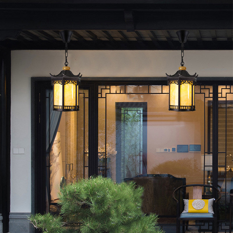 Outdoor waterproof chandelier new chinoiserie retro balcony corridor aisle grape arbor lamp outdoor creative courtyard gazebo lamp
