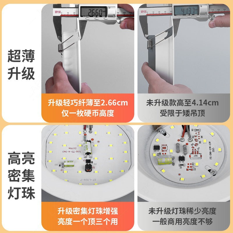 Ultra-thin led downlight embedded opening 4 inch 5 inch 3 inch 6 inch 9W hole light 12W18w15 cm 8cm ceiling light