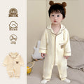 Baby spring autum home clothes boys and girls all year round style one-piece clothes pajamas autumnew arrival cotton pajamas