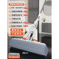 Sponge mop - hands-free, absorbent, dual-purpose folding mop with extendable stainless steel handle and squeeze-action sponge head