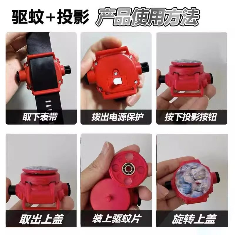 Kids' toy zero mosquito repellent bracelet ultraman kindergarten kuromi boy girl electronic projection watch