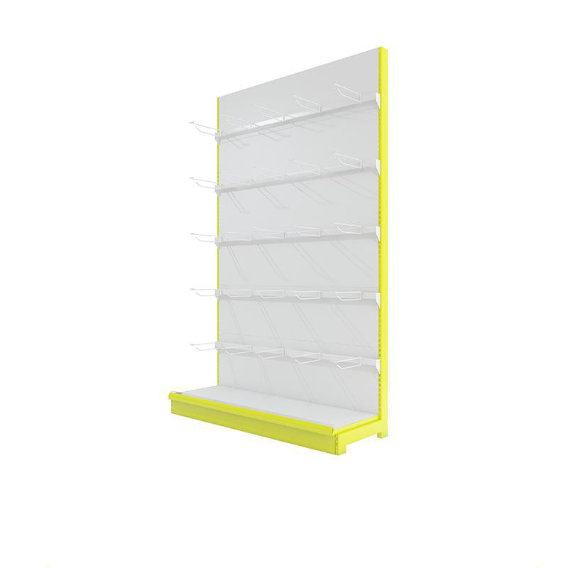 Snack supermarket shelves with bottom cabinets are very busy. Zhao Yiming has good storage for bulk goods. I want to come to the snack food display rack.