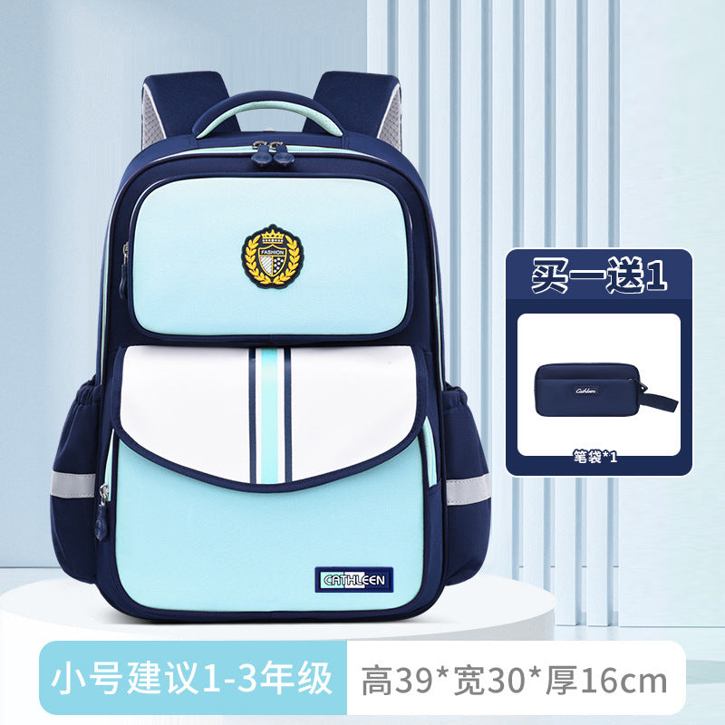 New primary school schoolbags for children in grades 3-6 to reduce the burden and wear-resistant Shaodong students  wholesale, light and cute
