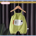Baby vest summer sling triangle bag butt khaki jumpsuit newborn clothes thin cartoon sling summer clothes