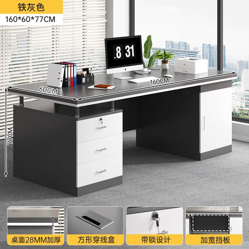 New arrival: executive desk - minimalist modern office desk and chair set for employees, home office, and computer use