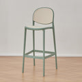 Modern casualfor home high chair scandinavian plastic bar chair rattan back bar chair balcony bar front chair
